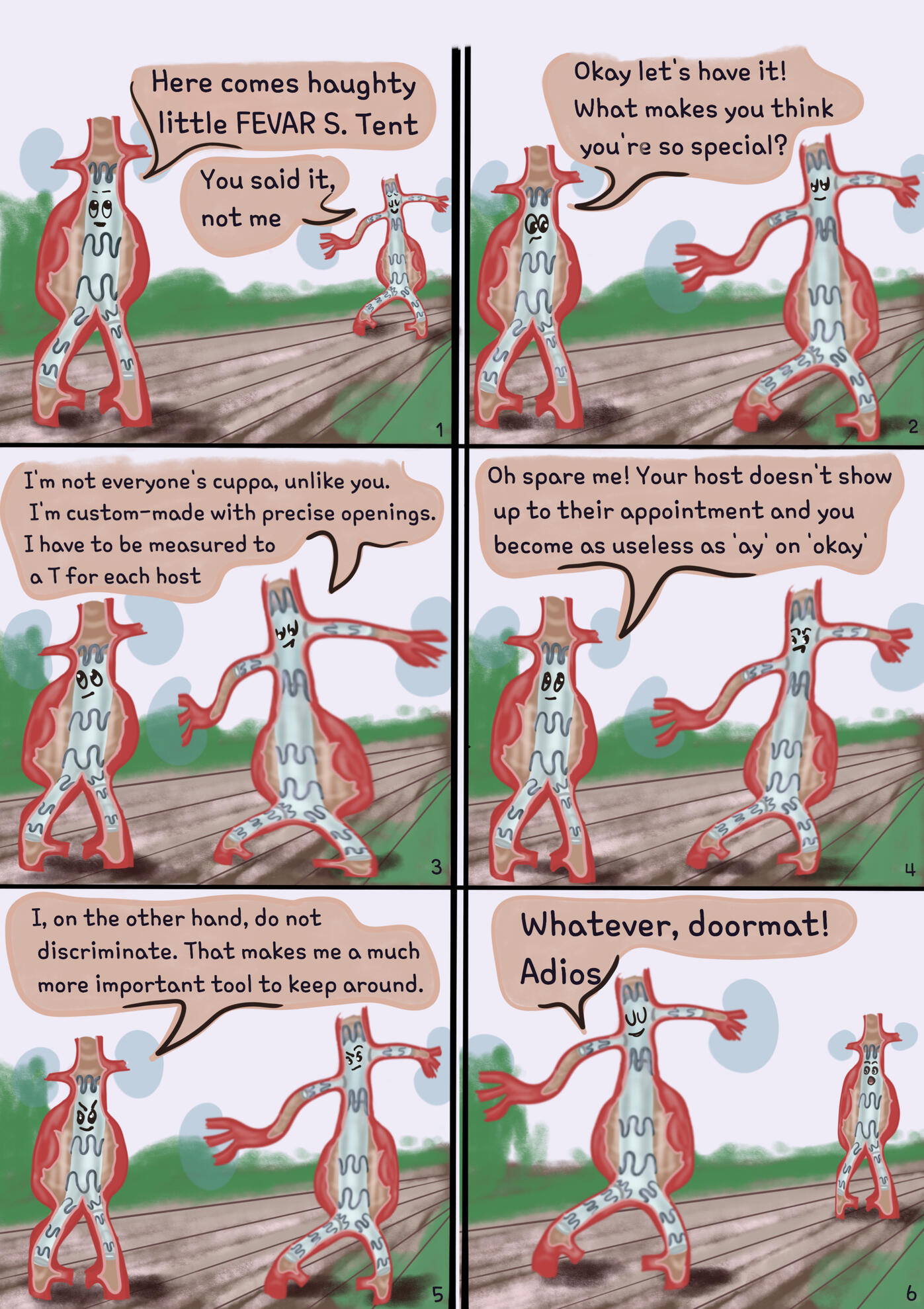 Stent Beef (EVAR &amp; FEVAR stents illustration) | Digital | 2025: These are some stents used in Interventional Radiology to treat abdominal aortic aneurysm (AAA) via procedures known as EVAR, FEVAR, BEVAR, TEVAR.
